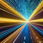 서버에서 데이터 압축 기술 활용 - **Prompt:** "A captivating visual metaphor illustrating data compression. Imagine a vibrant, futuris...