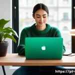 서버에서 HTTPS 설정 방법 - **Prompt:** A serene, well-organized home office setup bathed in soft, natural daylight filtering th...