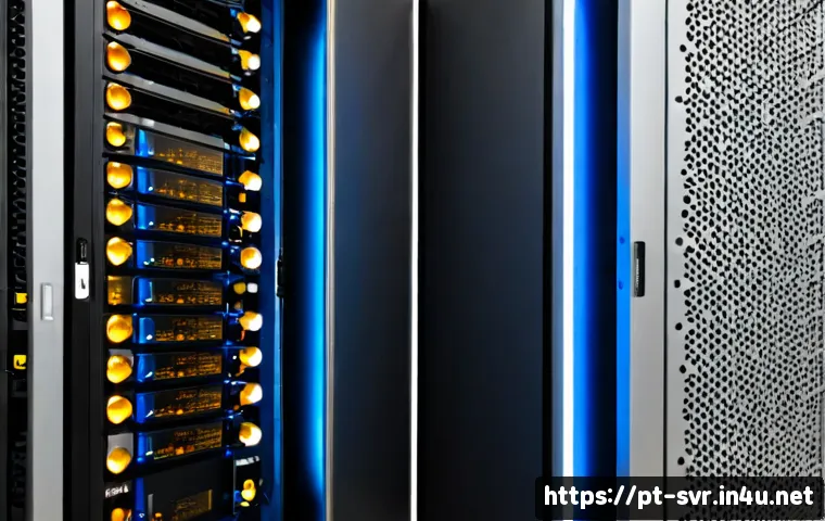 Home 17 CentOS와 Ubuntu 서버 비교 - Photorealistic split-screen server comparison in a clean modern data center: left side a stable ente...